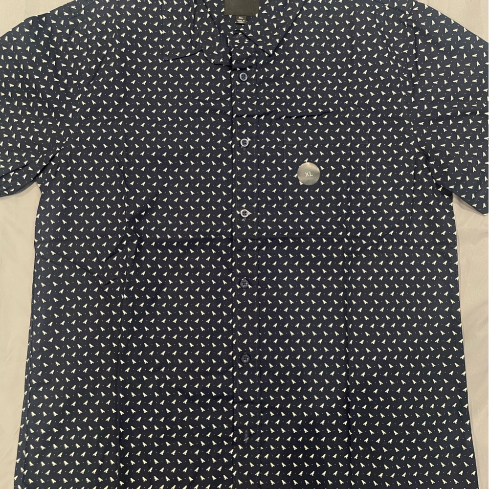 RSQ Blue Casual Button Down Shirt (never worn)